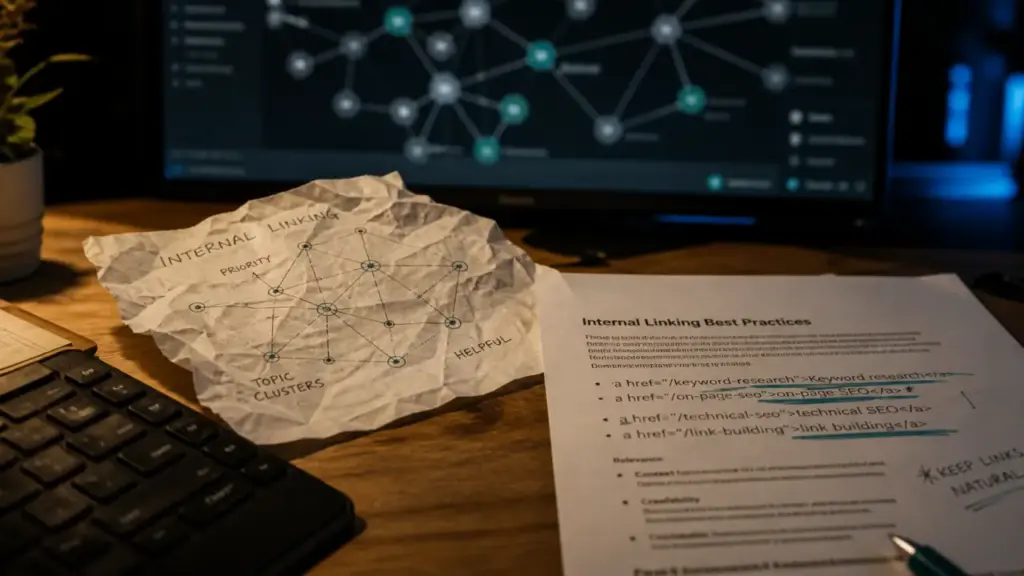 SEO and links : table, ancres et liens SEO pour éviter erreurs Google
