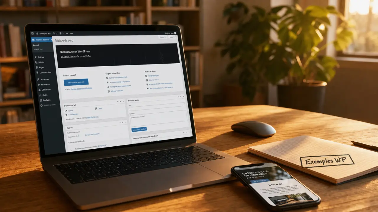 WordPress site exemple : médias, e-commerce et corporate