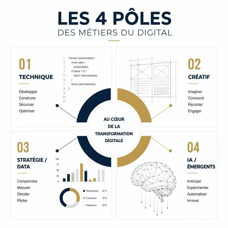 Cartographie des familles de métiers du digital