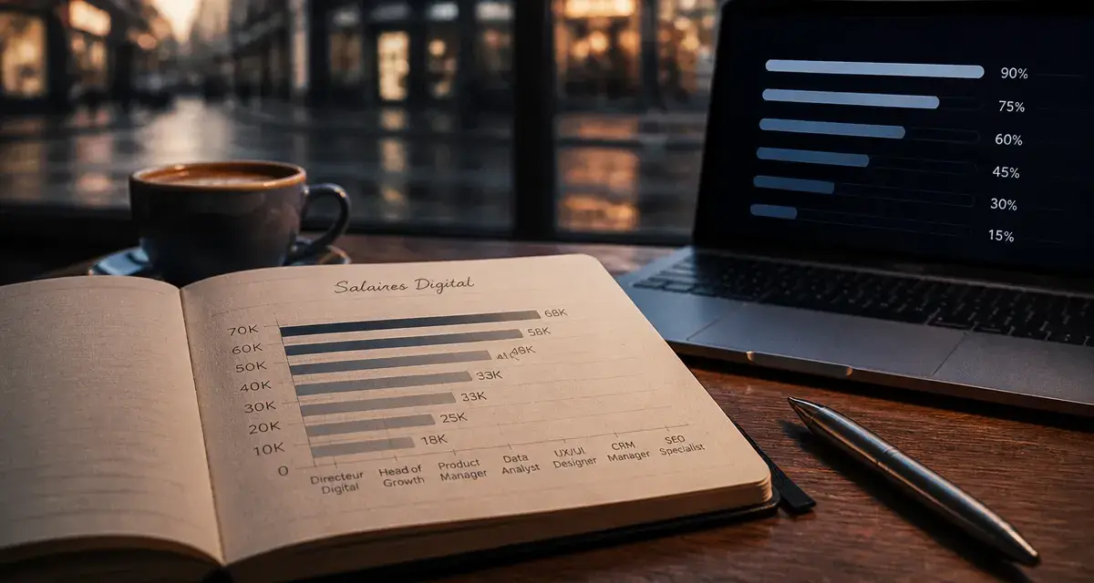 Salaire marketing digital : salaires selon l’expérience, le métier et la spécialisation